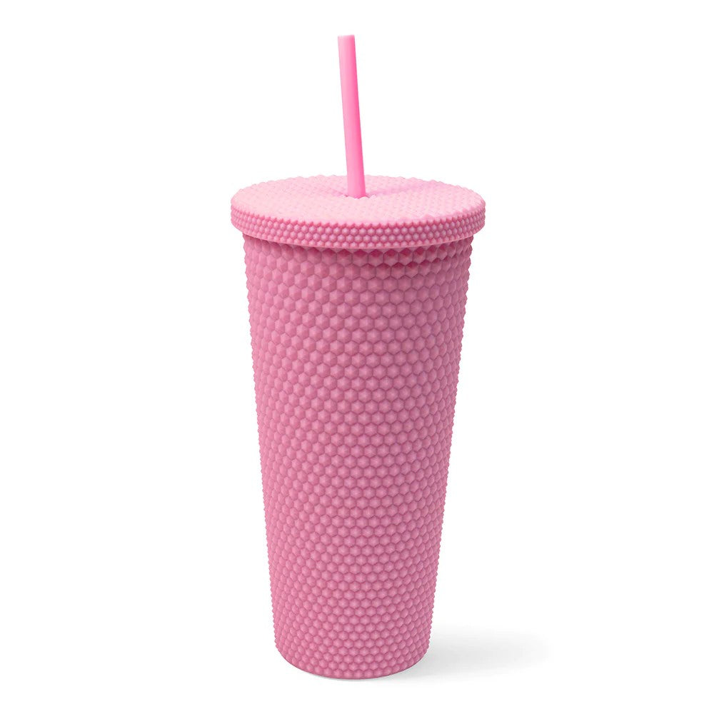 West & Fifth Extra Large Matte Pink Diamond Studded Tumbler – Aura In Pink  Inc.