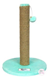 Whiskers and Mittens Kitty Scratching Posts w/Pom Pom Bell Toys - Assorted Colors - Aura In Pink Inc.