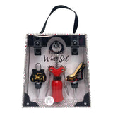 Wink By Wild Eye Designs Bling Fashion Weinflaschen-Zubehör-Sets - Rosa und Rot