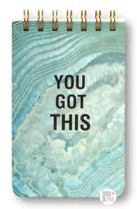 You Got This Petite Spiral Notepad - Aura In Pink Inc.