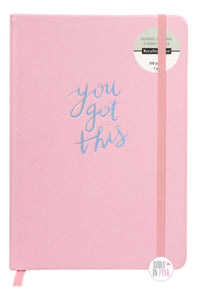 You Got This Pink Leatherette Guided Journal - Aura In Pink Inc.