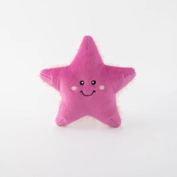Zippy Paws Starla The Starfish Squeaky Plush Dog Toy - Aura In Pink Inc.