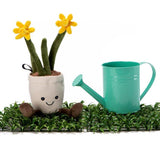 Nandog Pet Gear My BFF Flower Pot Daffodil Plant Squeaky Plush Dog Toy - Aura In Pink Inc.